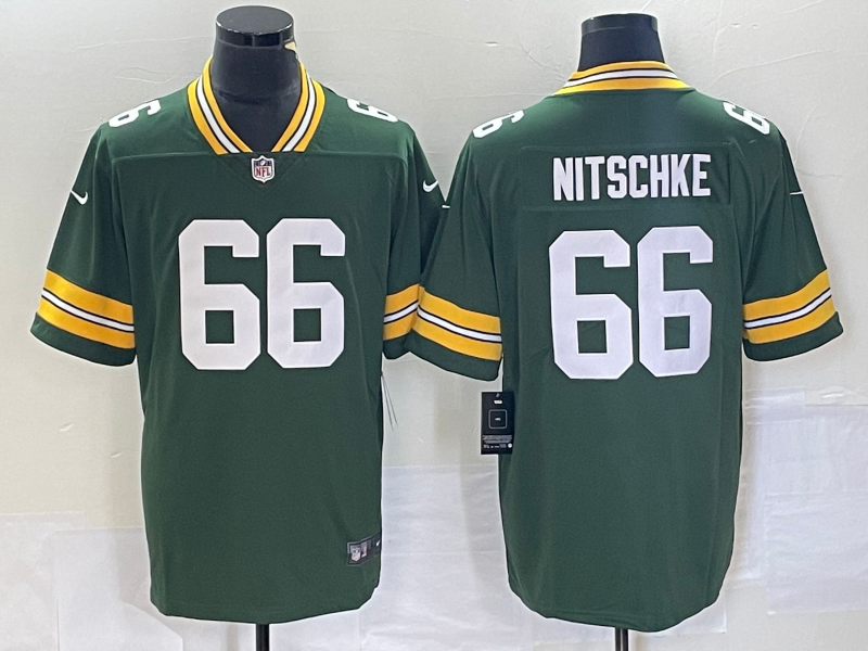 Men's Green Bay Packers Ray Nitschke #66 Green Jersey